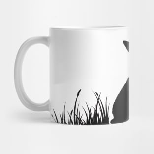 Rabbit silhouette Mug